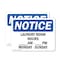 Signmission Laundry Room Hours _ Am To _ Pm Monday, 5 in W x Rectangle, Vinyl Decal OS-2PACK-NS-D-35-L-13979 - alternate 1